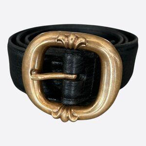 Chrome Hearts Black & Brass Gunslinger Belt